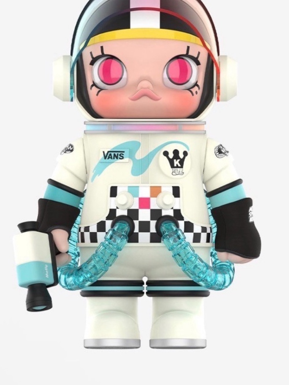 Mega Space Molly “Vans” 400% - Pink & Teal and cream. Super cute! Sealed.